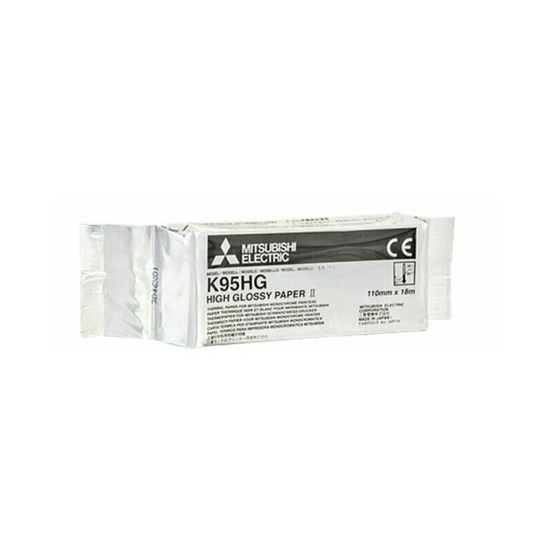 Papier vidéo original Mitsubishi K95HG pour P-95DW (5 rouleaux)
