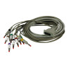 Câble ECG compatible Schiller, Custo-med fiches bananes 10 voies