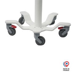 Socle à roulettes pieds