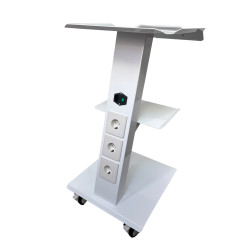 Chariot médical prises électriques intégrées