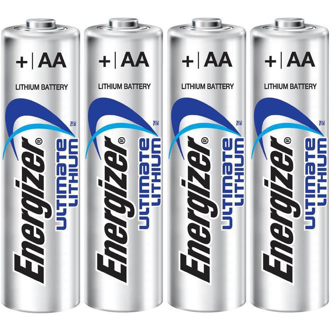 Piles Lithium Energizer LR6 AA (Lot de 4 ou 48)