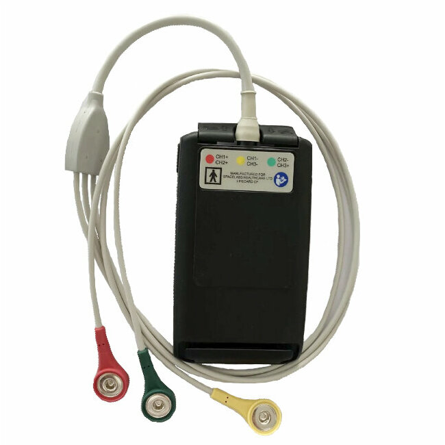 Cable patient 3 brins Holter ECG Lifecard CF Spacelabs