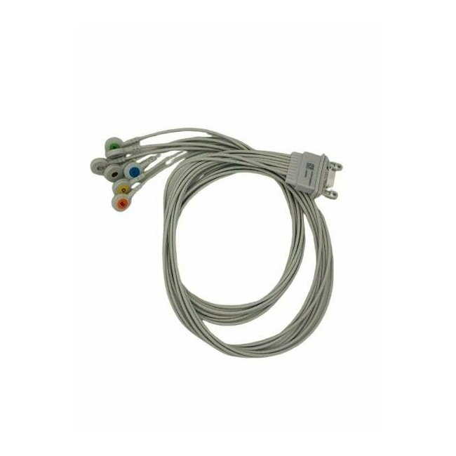 Câble à boutons pression 7 brins pour Holter Medilog AR