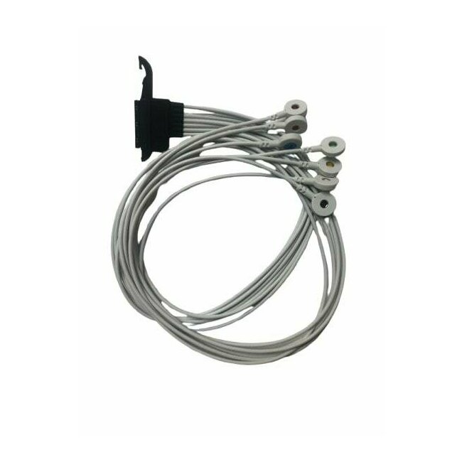 Câble à boutons pression 7 brins pour Holter Medilog AR