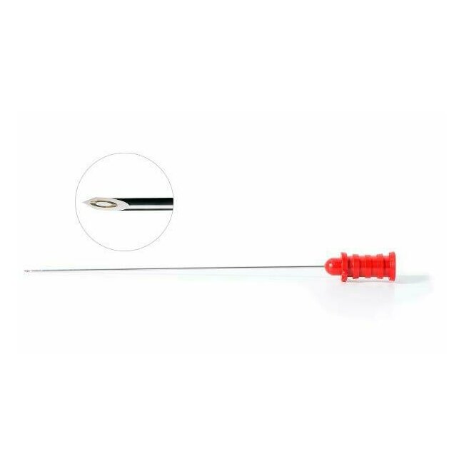 Électrode aiguille concentrique EMG Ambu Neuroline  75 mm x 0,65 mm (rouge)