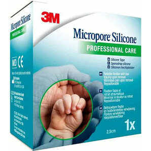 Sparadrap Silicone Micropore 3M 2,5cm x 5m (unité)