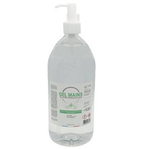 Gel Hydroalcoolique Désinfectant 1L en Flacon Pompe Fabrication Française