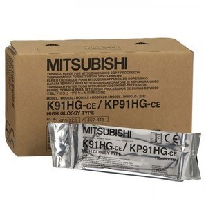 Papier video original Mitsubishi K91HG, KP91HG (4 rouleaux)