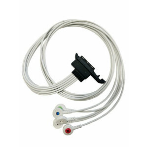 Câble à boutons pression 5 brins pour Holter Medilog AR