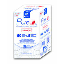Carton : Compresses non tisses striles 10 x 10 cm